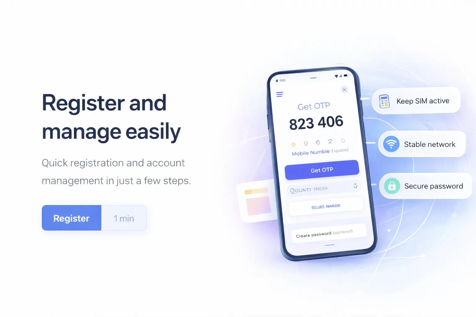 Homepage hero image slot (e.g., registration screen, welcome banner, or app UI).