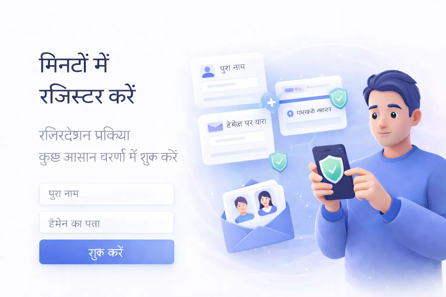 इमेज स्लॉट: साइनअप एंट्री स्क्रीन / रजिस्ट्रेशन बटन का स्थान.